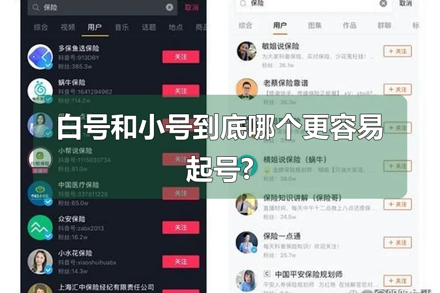 白号和小号到底哪个更容易起号?
